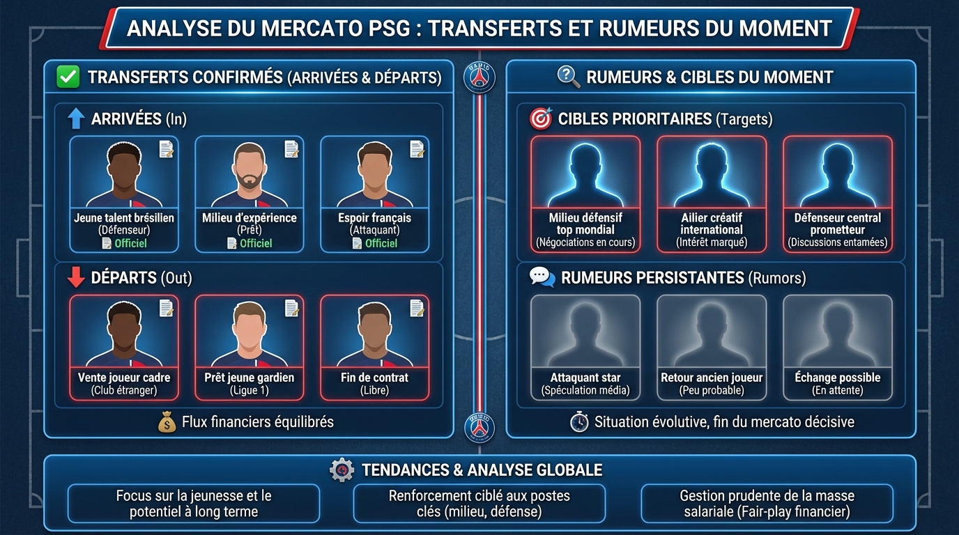 Rumeurs de transferts en cours