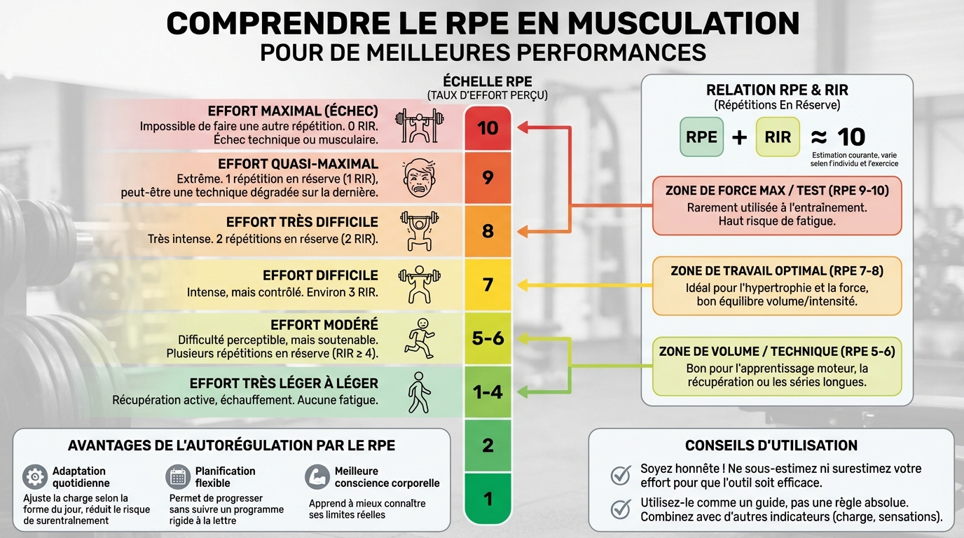 Comprendre le RPE en musculation pour de meilleures performances 1 Avantages du RPE pour votre entraînement