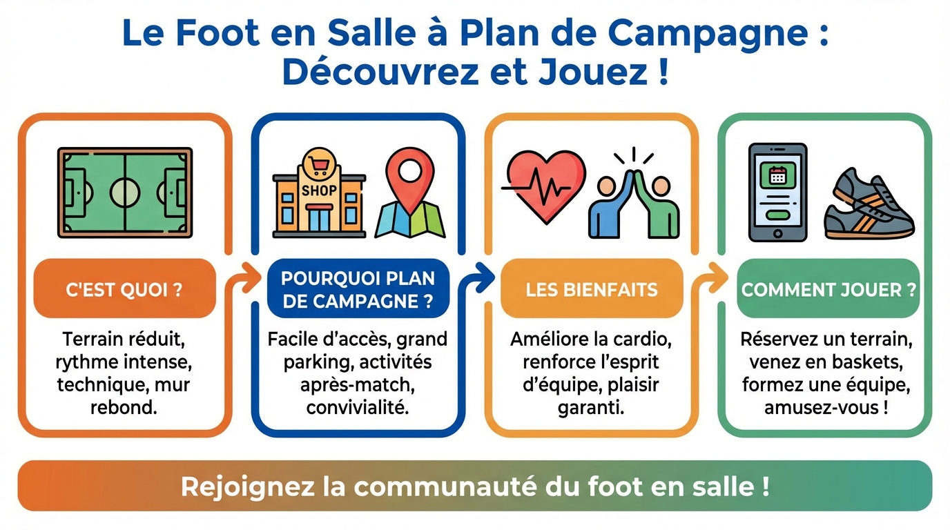 Découvrez le foot en salle à plan de campagne 1 Comment réserver un terrain ?