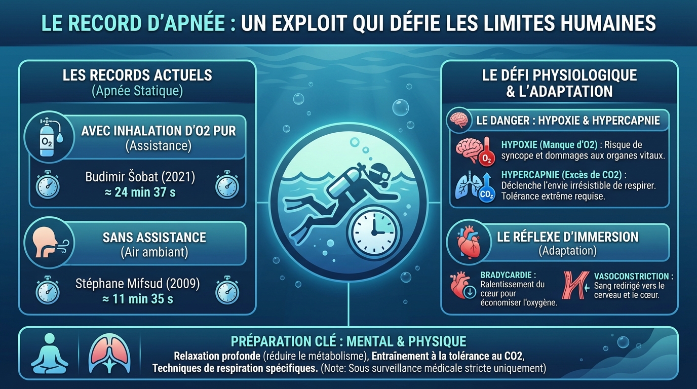 Les techniques pour atteindre un record d'apnée