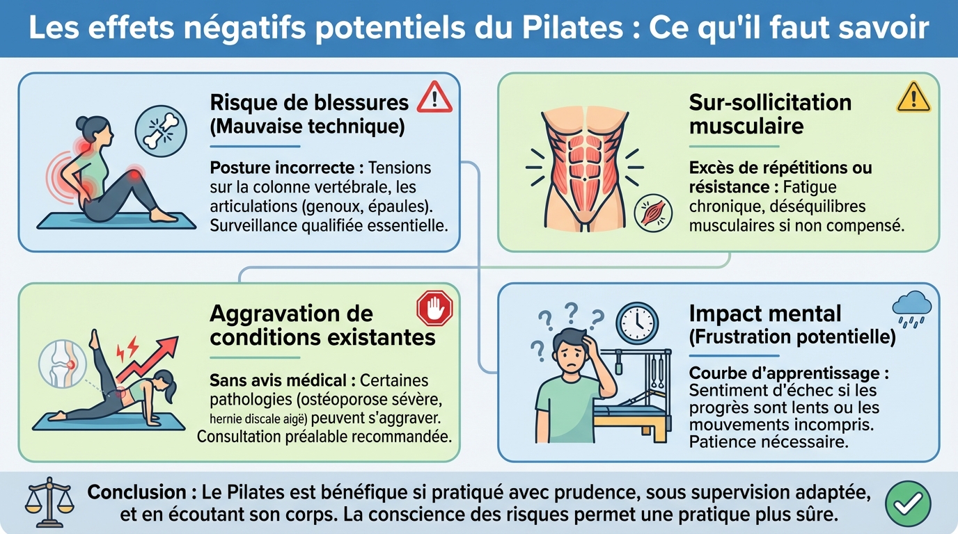 Risques courants associés au pilates