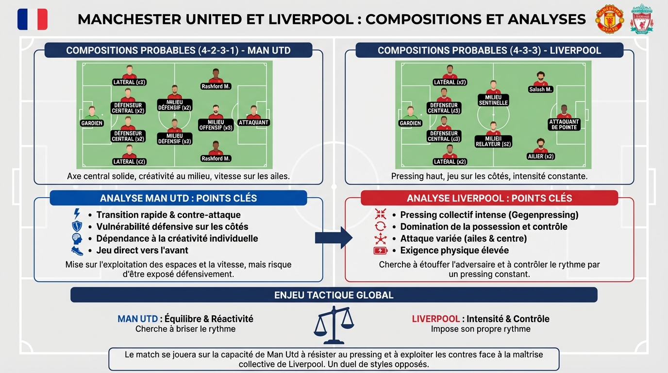 Manchester united et liverpool : compositions et analyses 1 Composition de Liverpool