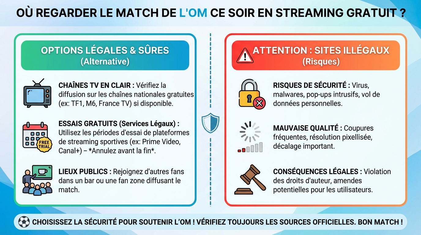 Où regarder le match de l'OM ce soir ?
