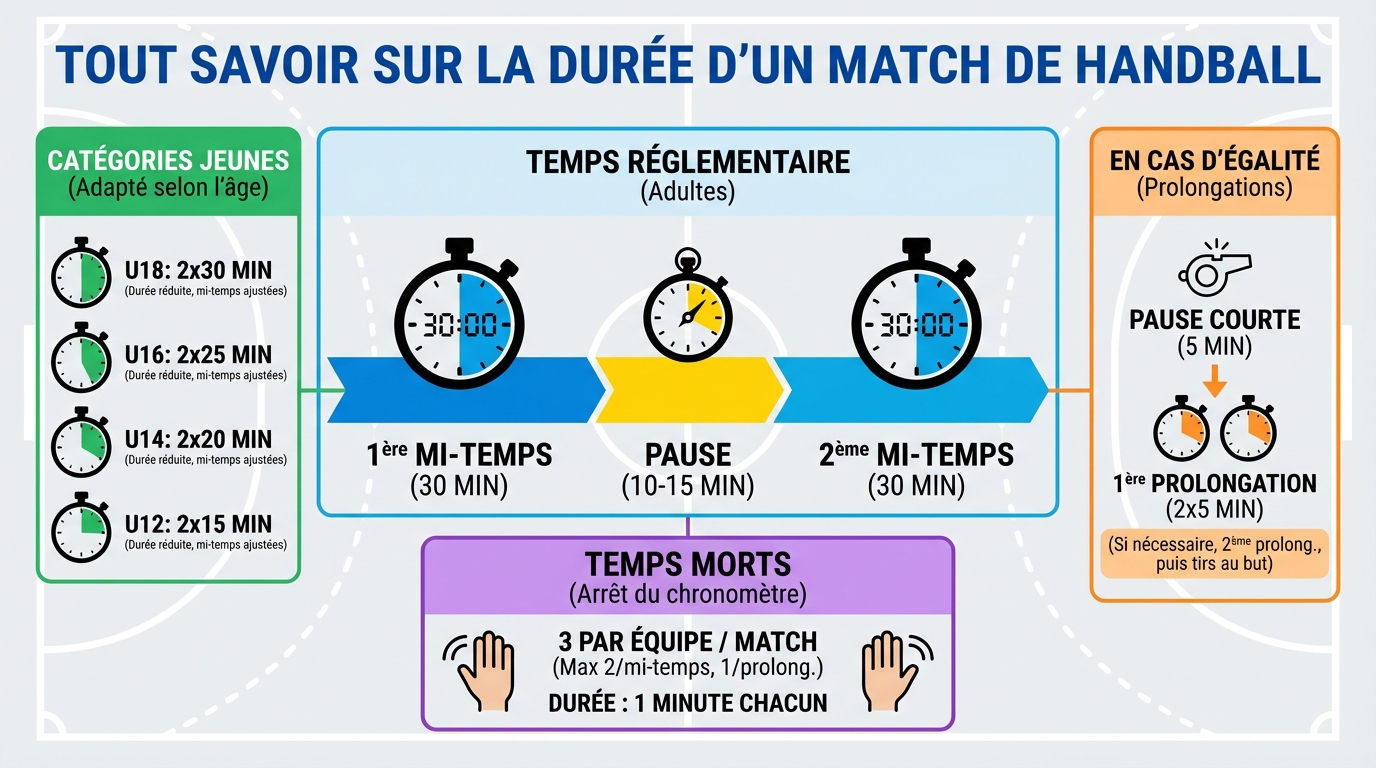 Les catégories et leur durée
