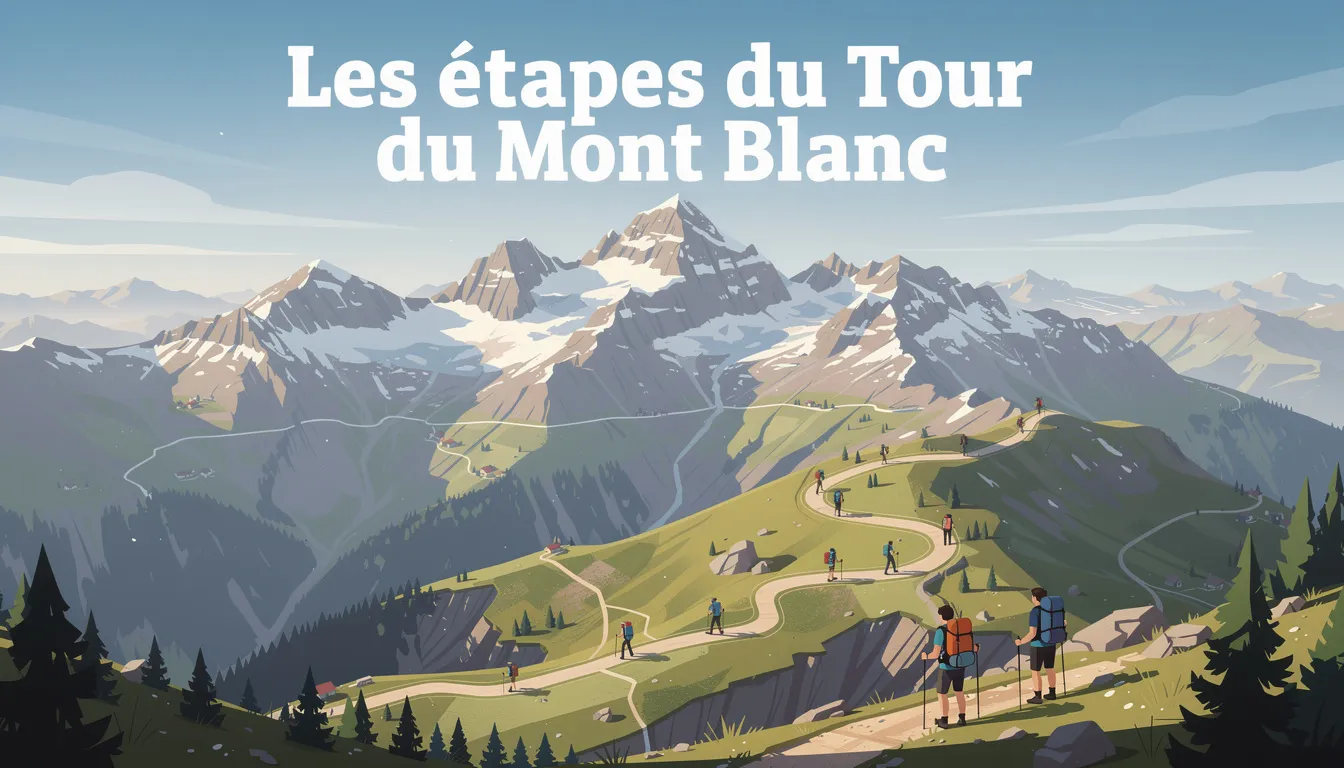 Les étapes du Tour du Mont Blanc