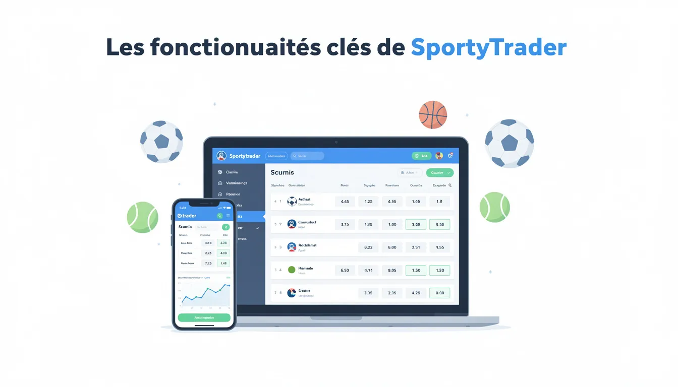 Les fonctionnalités clés de SportyTrader