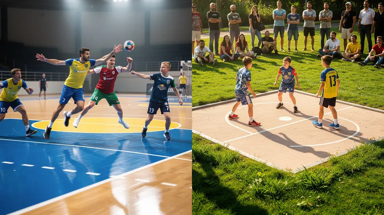 Dimensions du terrain de handball : tout ce qu'il faut savoir 1 Différences entre les terrains de handball classique et mini
